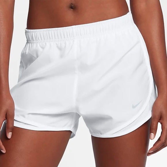 white Nike Tempo running shorts - Picture 4 of 5